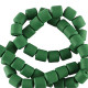 Polymer tube Perlen 6mm - Green